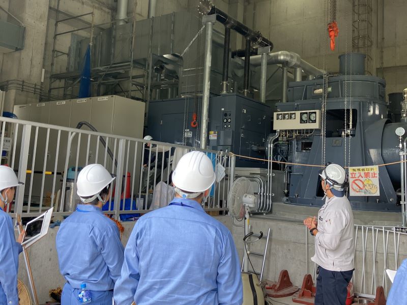 インターンシップ現場見学会風景