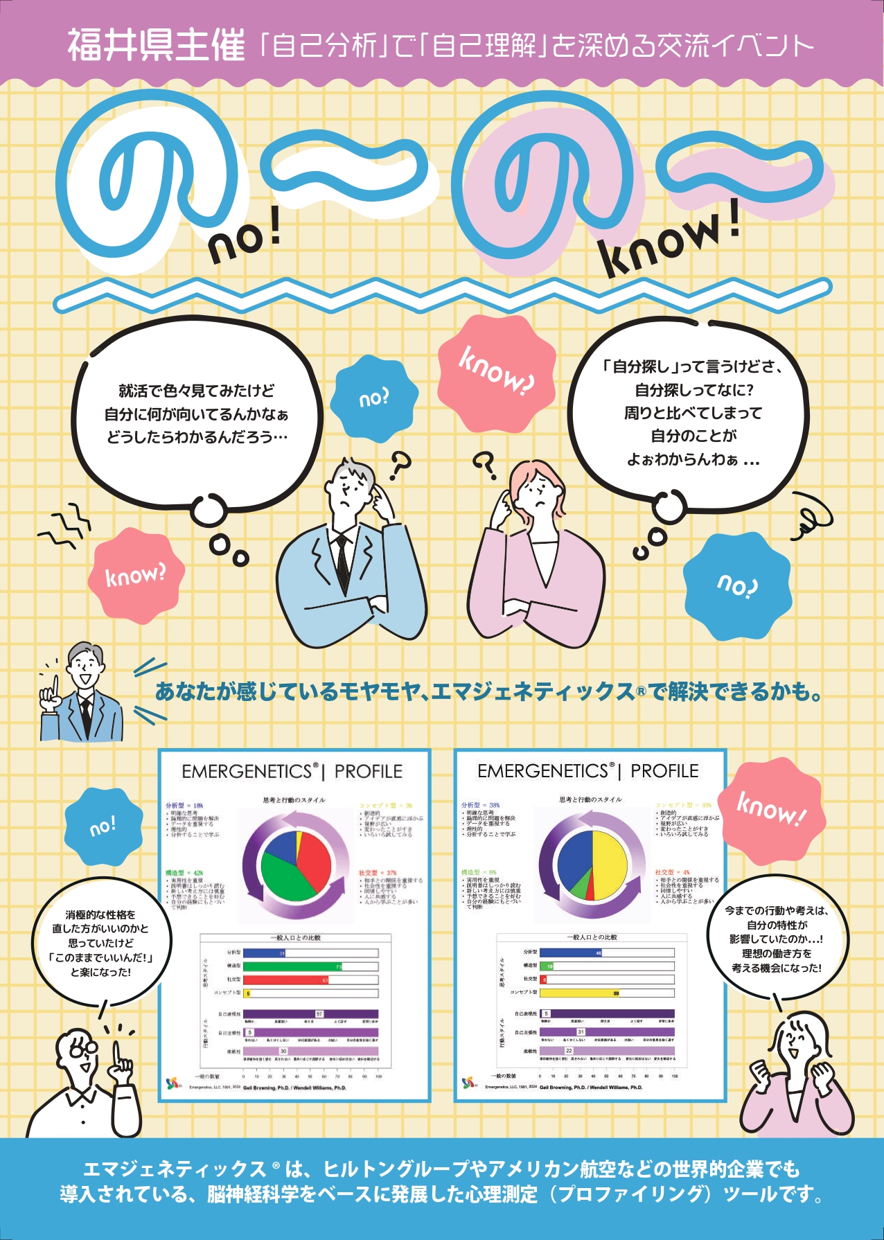 「自己分析」で「自己理解」を深める交流イベント【の～の～】